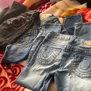3 pair true Religion jeans Size 6